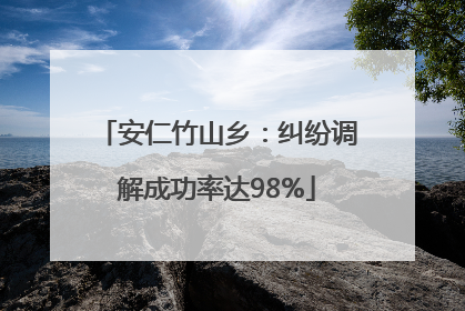 安仁竹山乡：纠纷调解成功率达98%