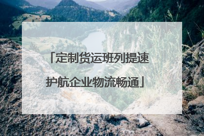 定制货运班列提速 护航企业物流畅通