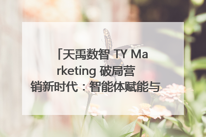 天禹数智 TY Marketing 破局营销新时代：智能体赋能与人才培育双轮驱动