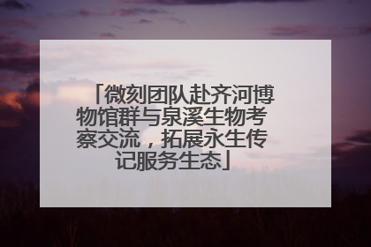 微刻团队赴齐河博物馆群与泉溪生物考察交流，拓展永生传记服务生态