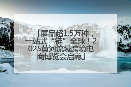 展品超1.5万种，一站式“链”全球！2025黄河流域跨境电商博览会启幕