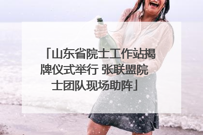 山东省院士工作站揭牌仪式举行 张联盟院士团队现场助阵