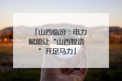 山西临汾：电力赋能让“山西智造”开足马力