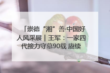 崇德“湘”善·中国好人风采展｜王军：一家四代接力守墓90载 赓续红色血脉践初心