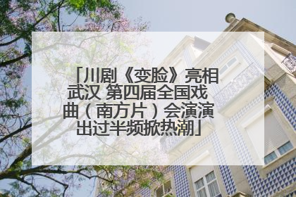 川剧《变脸》亮相武汉 第四届全国戏曲（南方片）会演演出过半频掀热潮