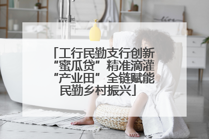 工行民勤支行创新“蜜瓜贷”精准滴灌“产业田”全链赋能民勤乡村振兴