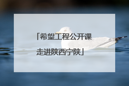 希望工程公开课走进陕西宁陕