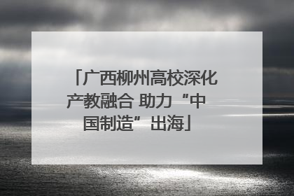 广西柳州高校深化产教融合 助力“中国制造”出海
