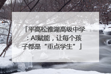 平高松雅湖高级中学：AI赋能，让每个孩子都是“重点学生”