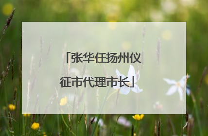 张华任扬州仪征市代理市长