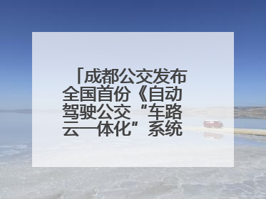 成都公交发布全国首份《自动驾驶公交“车路云一体化”系统联调》白皮书
