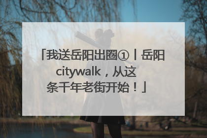 我送岳阳出圈①丨岳阳citywalk，从这条千年老街开始！