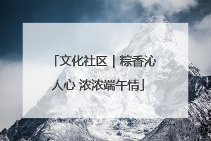 文化社区｜粽香沁人心 浓浓端午情
