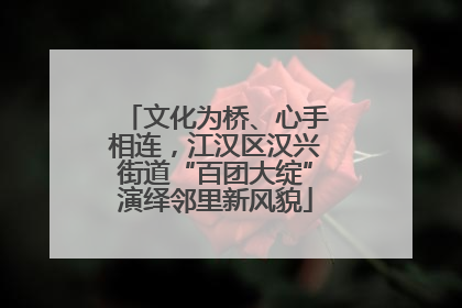 文化为桥、心手相连，江汉区汉兴街道“百团大绽”演绎邻里新风貌