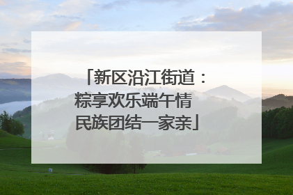 新区沿江街道：粽享欢乐端午情 民族团结一家亲