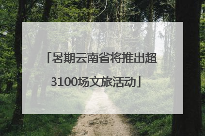 暑期云南省将推出超3100场文旅活动