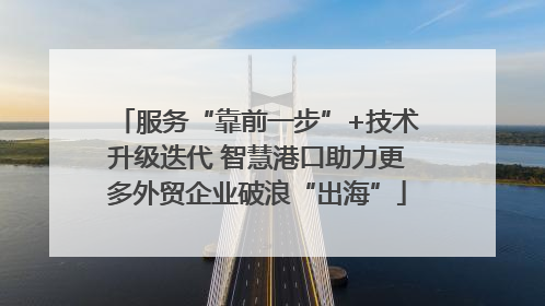 服务“靠前一步”+技术升级迭代 智慧港口助力更多外贸企业破浪“出海”