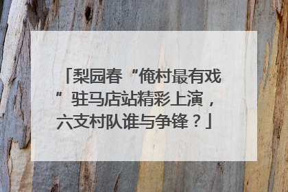 梨园春“俺村最有戏”驻马店站精彩上演，六支村队谁与争锋？