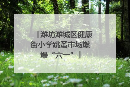 潍坊潍城区健康街小学跳蚤市场燃爆“六一”
