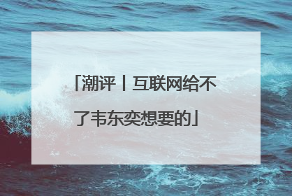 潮评丨互联网给不了韦东奕想要的