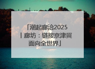 潮起廊洽2025丨廊坊：链接京津冀 面向全世界