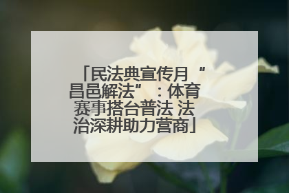 民法典宣传月“昌邑解法”：体育赛事搭台普法 法治深耕助力营商