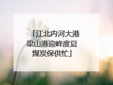 江北内河大港梁山港迎峰度夏煤炭保供忙
