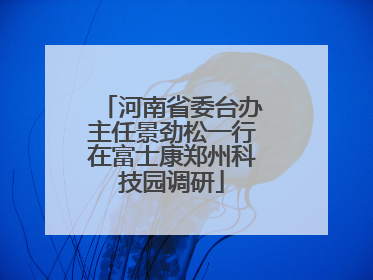 河南省委台办主任景劲松一行在富士康郑州科技园调研