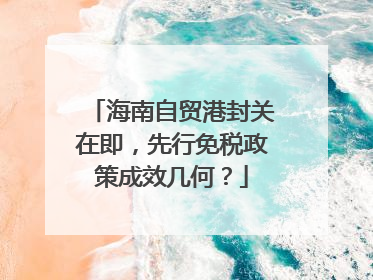 海南自贸港封关在即，先行免税政策成效几何？