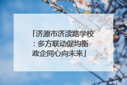 济源市济渎路学校：多方联动促均衡 政企同心向未来