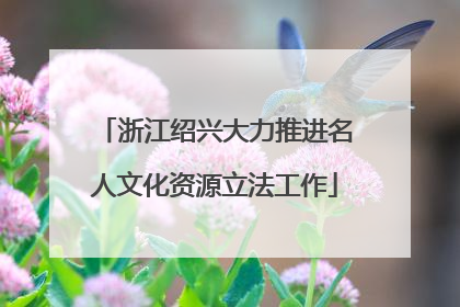 浙江绍兴大力推进名人文化资源立法工作