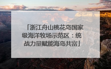 浙江舟山桃花岛国家级海洋牧场示范区：统战力量赋能海岛共富