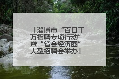淄博市“百日千万招聘专项行动”暨“省会经济圈”大型招聘会举办