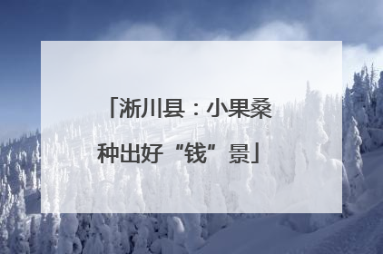 淅川县：小果桑种出好“钱”景