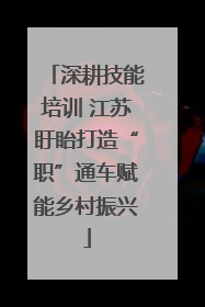 深耕技能培训 江苏盱眙打造“职”通车赋能乡村振兴