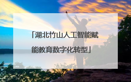 湖北竹山人工智能赋能教育数字化转型