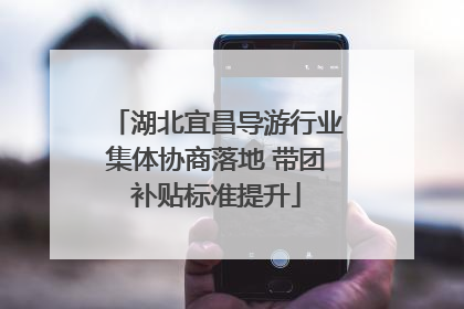 湖北宜昌导游行业集体协商落地 带团补贴标准提升