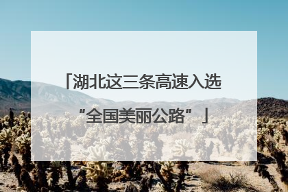 湖北这三条高速入选“全国美丽公路”