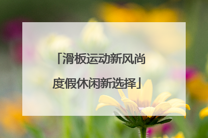 滑板运动新风尚 度假休闲新选择