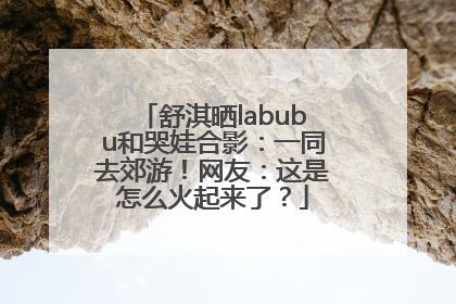 舒淇晒labubu和哭娃合影：一同去郊游！网友：这是怎么火起来了？