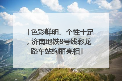 色彩鲜明、个性十足，济南地铁8号线彩龙路车站绚丽亮相