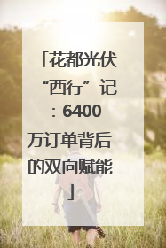 花都光伏“西行”记：6400万订单背后的双向赋能