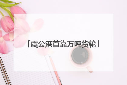 虞公港首靠万吨货轮