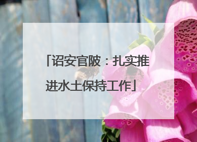 诏安官陂：扎实推进水土保持工作