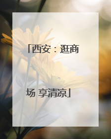 西安：逛商场 享清凉