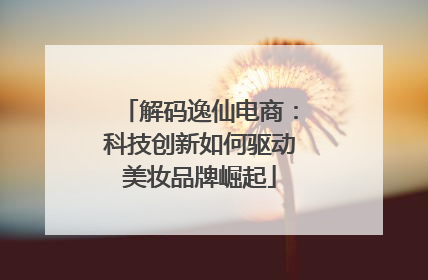 解码逸仙电商：科技创新如何驱动美妆品牌崛起