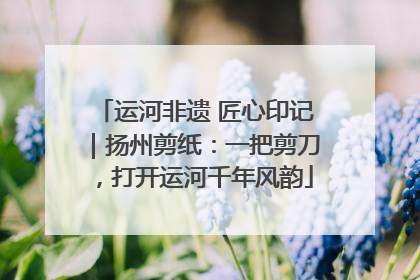 运河非遗 匠心印记｜扬州剪纸：一把剪刀，打开运河千年风韵