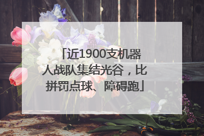 近1900支机器人战队集结光谷，比拼罚点球、障碍跑