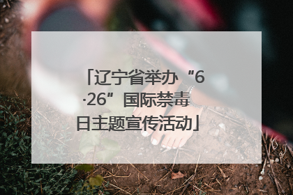 辽宁省举办“6·26”国际禁毒日主题宣传活动