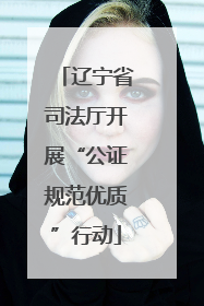 辽宁省司法厅开展“公证规范优质”行动